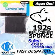 Aqua One Replacement Sponge IFXE 50 Internal Filter 2PK Filter Media 25192s