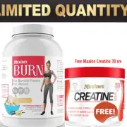 MAXINE 'S BURN PROTEIN WEIGHT LOSS FAT BURNER WITH FREE MAXINE CREATINE 30 SRV