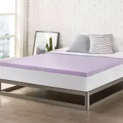 Topper Twin, 2" Memory Foam Mattress Topper with Lavender Certipur-Us Certified