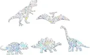 JOINPAYA 3sets Dinosaur Window Sticker Indoor Decor Refraction Decal Easy to Apply PVC Material Stickers 5pcs*3