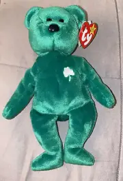TY BEANIE BABIES ERIN 1997 PERFECT CONDITION W/ 5TH GEN TAG RARE TAG
