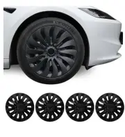 2024 2025 Tesla Model 3 Wheel Cover 18” Hubcaps OEM Rim Protector Matte Black