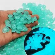 HQSGDMN Glow in The Dark Rocks, Garden Stones Glowing Rubble for Outdoor Indoor Decoration Yards Lawns Walkway Decorative (Color : Green, Size : 1800pcs)