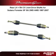 Rear LH + RH CV Joint Drive Shafts for Subaru Forester SF SG 2WD AWD 1997-2007 (for: Subaru)