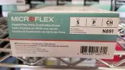Ansell Microflex powder-free Nitrile gloves SMALL - box of 50 - N891 3NFJ4