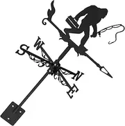KITANDOVE Orangutan Fishing Weather Vane Rooster Wind Vane Halloween Weathervane Weather Vanes for Outdoor Wind Mill for Shed Rotating Vane Anemometer Wind Vane Spinner Wind Vane Decor