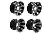 Set 21x7-10" + 22x11-10" Alloy Wheel Rims For Quad Dirt Bike ATV Buggy OffRoad