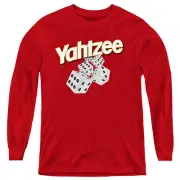 Yahtzee Kids Long Sleeve Shirt Dice Red Tee
