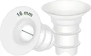 16mm Maymom Flange Inserts (Long Plus) Compatible with Freemie 25mm Flanges; Compatible with 24mm Medela PersonalFit Flange, Spectra 24mm Flange, Momcozy S9 Pro/S12 Pro, 2pc/pk