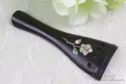 1pcs 4/4 Ebony Violin Tailpiece Shell Flower Inlay Full Size Violin Tailpieces