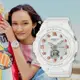 CASIO BABY-G 夏季海灘漸層雙顯計時錶/白/BGA-320-7A2