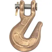 (100)-Forged Steel Zinc Plated 1/4" Grade 43 Clevis Chain Grab Hook T9501424