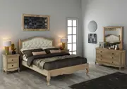 Fabian Bed Frame with Low Footend - King / Sand Dune