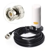 Car Truck VHF UHF 143/444MHz CB Mobile Radio Magnetic Base BNC Antenna - White