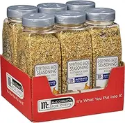 McCormick Culinary Everything Bagel Seasoning, 21 oz (Pack of 6) - Six 21 Ounce Containers of Everything Bagel Seasoning Blend of Poppy Seed, Sesame Seed, Garlic, Onion and Salt