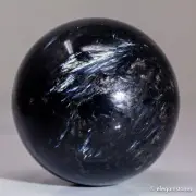 447g65mm Astrophyllite Sphere Crystal Ball Stone Fireworks Quartz Healing Flash