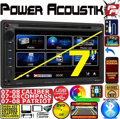 07 08 COMPASS CALIBER PATRIOT TOUCHSCREEN DVD CD USB BLUETOOTH CAR STEREO RADIO (for: Jeep)