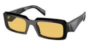 Prada PR 27ZSF Asian Fit 16K70A Men's Sunglasses Black Size 55