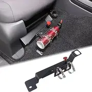 Car Under Seat Quick Release Roll Bar Fire Extinguisher Mount Bracket Compatible with Nisan Frontier 2022 2023 2024 Adjustable 2 Clamps Fire Extinguisher Bottle Tie Bracket Billet Aluminum Accessories