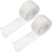 iplusmile 2Pcs Elastic Cotton Meat Netting Roll for Sausage Casing Ham Packaging Kitchen Net for Even Roasting for Home Professional Use