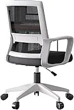 Classic Ergonomic Office Chair with Wheels Mesh Backrests Swivel Task Chair Desk Chair for Man Woman Desk Task Chair(Black)