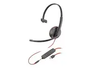 Poly Blackwire C3215 Monaural Headset + Carry Case (Bulk Qty.50) (80s05a6)