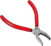 FIXOSHEE Heavy Duty Glass Breaking Pliers Inch Stained Glass Mosaic Cutting Tool Precision Curved Jaws