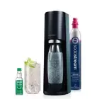 SodaStream Terra Black Sparkling Water Maker Starter Kit with Flavor Drops
