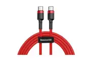 Phone Cable Baseus Cafule PD2.0 60W flash charging USB For Type-C cable 2m Red