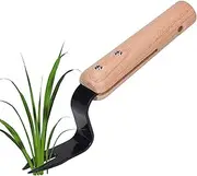 Weed Remover Tool, Heavy Duty Weed Remover Tool Carbon Steel Hand Weeder with Wooden Handle for Lawn, Yard, Garden & Flower Beds