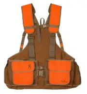 Browning Strap Bird N' Lite 2.0 w/o Embroidery Vest, Tan/Blaze, 2XL, 3059335804