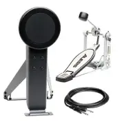 Alesis 6" Kick Drum Pad Bundle with Kick Pedal, 1/4" TS Cable