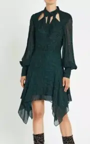 NWT RRP $490 Sass & Bide ORCHID CLUB Print Mini Dress Size 36 6 Free Post