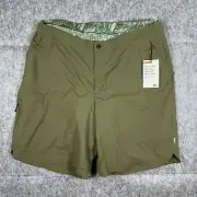 REI CO-OP Link Double Shorts Women's XXL 2XL Green Camo Liner Chamois Cycling