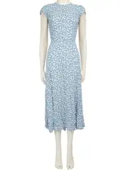 Blue Floral Pattern Gavin Dress