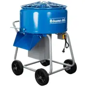 BAUMR-AG 100L Forced Action Pan Mixer, 1100W Electric Motor, Lightweight 58kg
