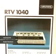 GRUNDIG RTV1040 HiFi Receiver Amplifier Dealer Brochure with Specs