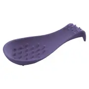 Dexas No Mess 10" Silicone Spoon Rest - Purple