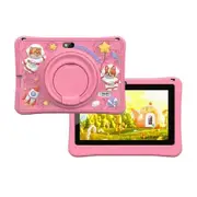 Kids Tablet, 7 inch WiFi Android 11 Tablet for Kid, Full HD 1024 x 600 IPS Screen, 2GB RAM 32GB ROM, Pink