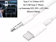 USB Type C to 3.5mm Headphone Audio Jack Aux Mate Cable For Galaxy S22 S22+Ultra