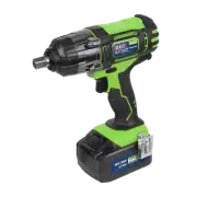 Cordless Impact Wrench 18V 3Ah Lithium-ion 1/2"Sq Drive Hi-Vis - Sealey CP400LIH