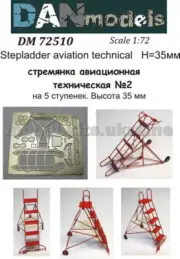 DAN 72510 Stepladder aviation technical №2 (5 steps), height 35 mm 1/72