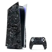 MightySkins Skin Compatible with PS5 / Playstation 5 Bundle - Onyx Marble |