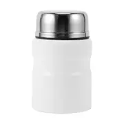 490ml White Food Flask with Spoon