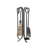 Achla Designs Shepherd's Hook Mini Fireplace Tool Set 22" Graphite Black 5-Piece