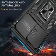 Phone Case for Samsung Galaxy S22 Ultra Camera Slide Kickstand Anti-Shock