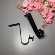 Curtain Rod Holder with Mounting Screws Fixation Ceiling Drapes Pole Bracket