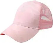 [Yizhichu19900502] Womens Messy High Bun Ponytail Camouflage Baseball Cap Adjustable Trucker Hat