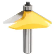 60 Degree Chamfer Router Bit 1/2" Shank Carbide Bit, Yellow