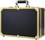 [Generic] Hairdressing and Makeup Box Large Hairdressing Tool Storage Bag with Password Multi-Functional Storage Toolbox Gold